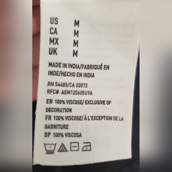 American Eagle Kimono Cardigan Floral Embroidery Medium Black Aztec Southwestern - Picture 2 of 14